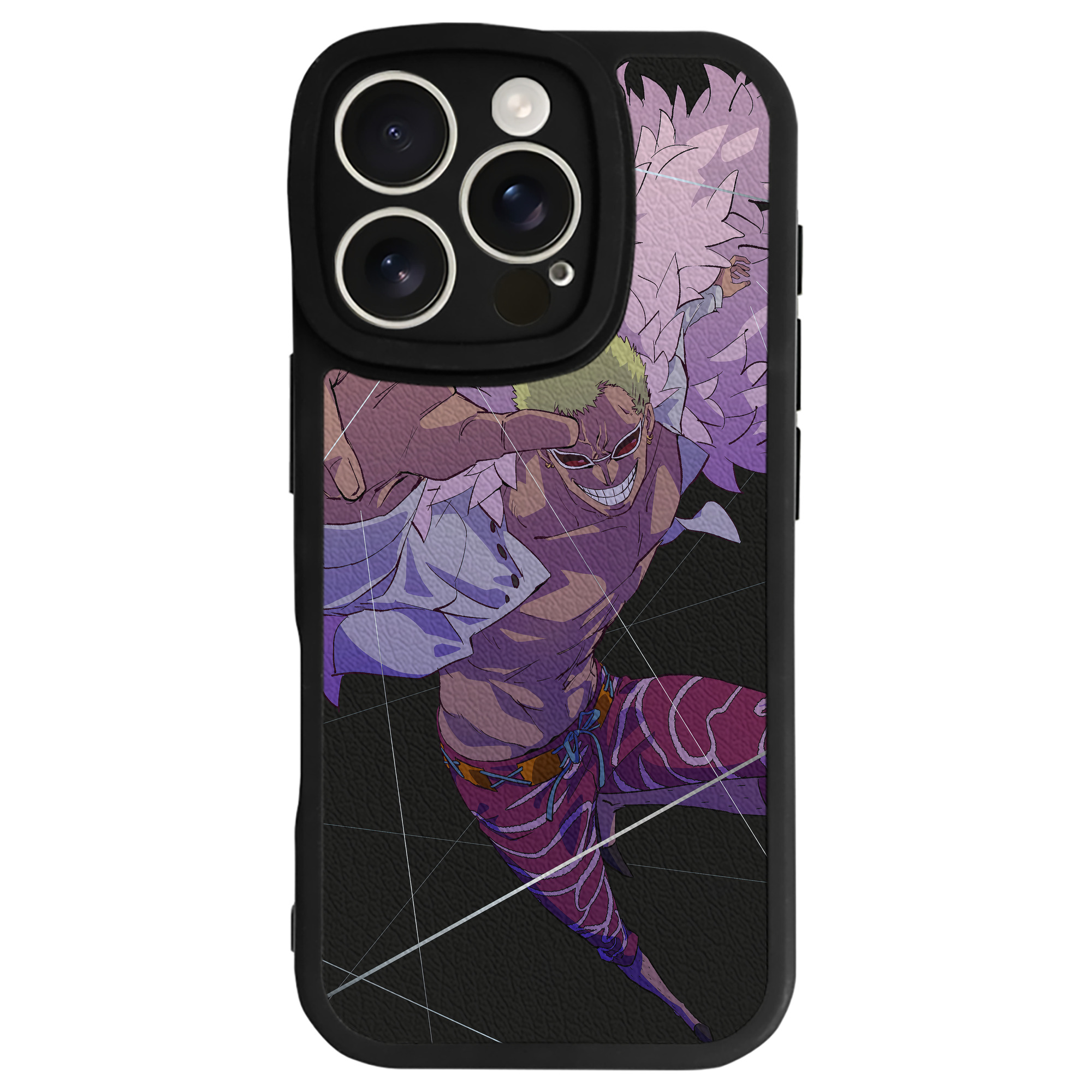 （画像用） ワンピース ONE PIECE 【iPhone 16シリーズ対応】シリコンスマホケース（レザー調） 材質：シリコン